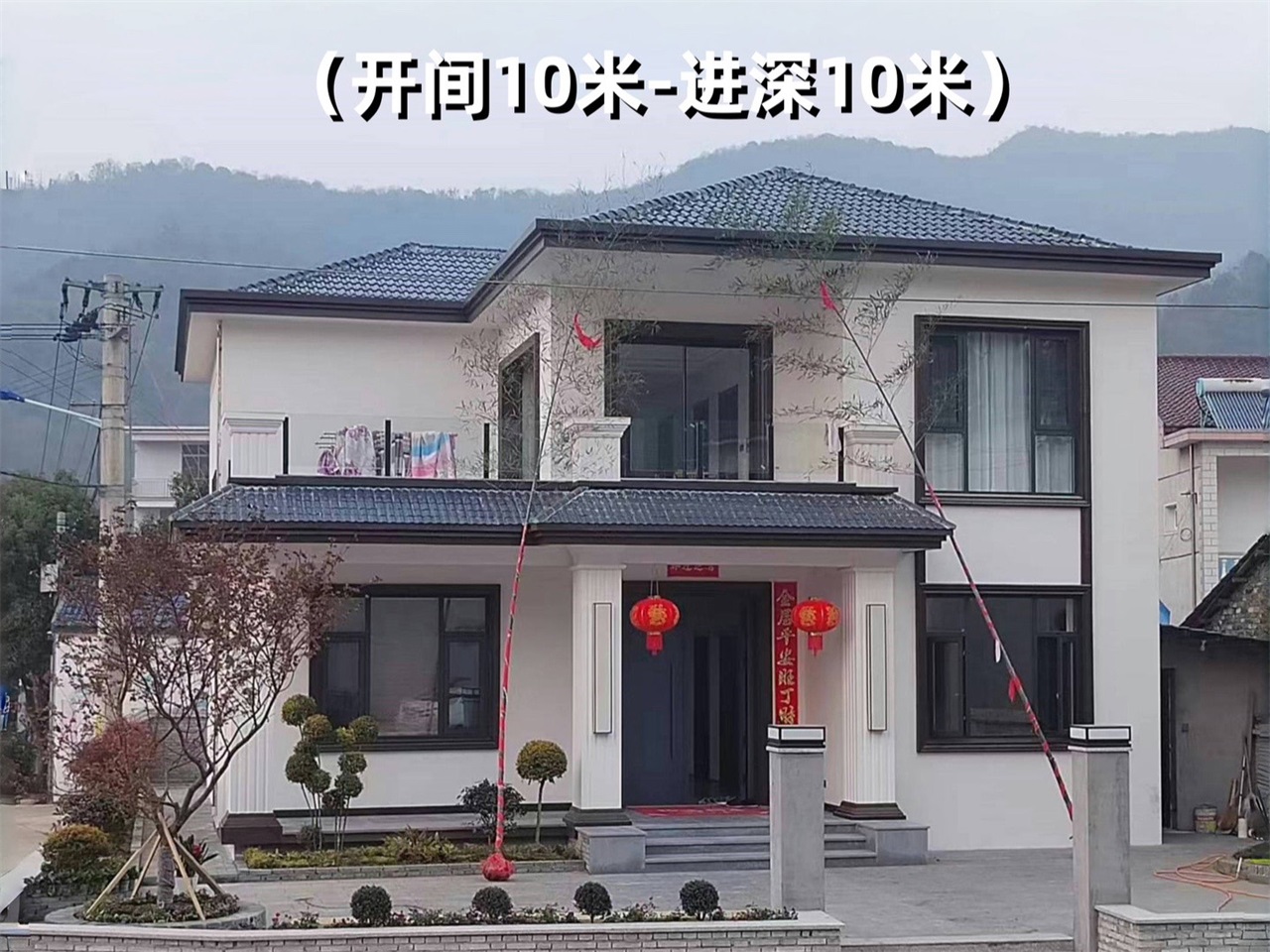 农村自建小别墅-农村自建小别墅占地100平，五卧两厅一厨两卫！